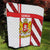Georgia Quilt with Red Cross and Golden Lions Emblem Never Bows Design - Wonder Print Shop