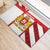 Georgia Rubber Doormat with Red Cross and Golden Lions Emblem Never Bows Design - Wonder Print Shop