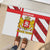 Georgia Rubber Doormat with Red Cross and Golden Lions Emblem Never Bows Design - Wonder Print Shop