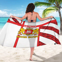 Georgia Sarong with Red Cross and Golden Lions Emblem Never Bows Design - Wonder Print Shop