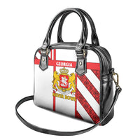 Georgia Shoulder Handbag with Red Cross and Golden Lions Emblem Never Bows Design - Wonder Print Shop