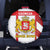 Georgia Spare Tire Cover with Red Cross and Golden Lions Emblem Never Bows Design - Wonder Print Shop