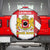 Georgia Spare Tire Cover with Red Cross and Golden Lions Emblem Never Bows Design - Wonder Print Shop