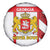 Georgia Spare Tire Cover with Red Cross and Golden Lions Emblem Never Bows Design - Wonder Print Shop