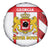 Georgia Spare Tire Cover with Red Cross and Golden Lions Emblem Never Bows Design - Wonder Print Shop
