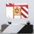 Georgia Tapestry with Red Cross and Golden Lions Emblem Never Bows Design - Wonder Print Shop