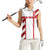Georgia Women Sleeveless Polo Shirt with Red Cross and Golden Lions Emblem Never Bows Design - Wonder Print Shop