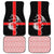 Georgia Car Mats with Black Patterned Red Cross with Dragon Horse Symbol and Silent Pride Quote Design - Wonder Print Shop