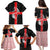 Georgia Family Matching Puletasi and Hawaiian Shirt with Black Patterned Red Cross with Dragon Horse Symbol and Silent Pride Quote Design - Wonder Print Shop