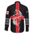 Georgia Family Matching Puletasi and Hawaiian Shirt with Black Patterned Red Cross with Dragon Horse Symbol and Silent Pride Quote Design - Wonder Print Shop