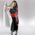 Georgia Hooded Blanket with Black Patterned Red Cross with Dragon Horse Symbol and Silent Pride Quote Design - Wonder Print Shop