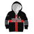Georgia Kid Hoodie with Black Patterned Red Cross with Dragon Horse Symbol and Silent Pride Quote Design - Wonder Print Shop