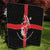 Georgia Quilt with Black Patterned Red Cross with Dragon Horse Symbol and Silent Pride Quote Design - Wonder Print Shop