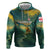Georgia Hoodie with Green Mountain Landscape with Map Outline Lion and Legends Rise Quote Design - Wonder Print Shop