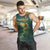 Georgia Men Tank Top with Green Mountain Landscape with Map Outline Lion and Legends Rise Quote Design - Wonder Print Shop
