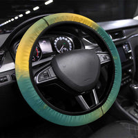 Georgia Steering Wheel Cover with Green Mountain Landscape with Map Outline Lion and Legends Rise Quote Design - Wonder Print Shop