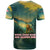 Georgia T Shirt with Green Mountain Landscape with Map Outline Lion and Legends Rise Quote Design - Wonder Print Shop