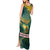 Georgia Tank Maxi Dress with Green Mountain Landscape with Map Outline Lion and Legends Rise Quote Design - Wonder Print Shop