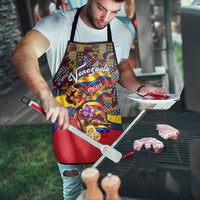 Venezuela Flag Day Patriotism Apron Heritage Flag Jaguar Traditional Instruments