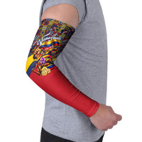 Venezuela Flag Day Patriotism Arm Sleeves Heritage Flag Jaguar Traditional Instruments