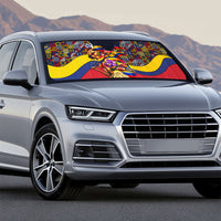 Venezuela Flag Day Patriotism Auto Sun Shade Heritage Flag Jaguar Traditional Instruments
