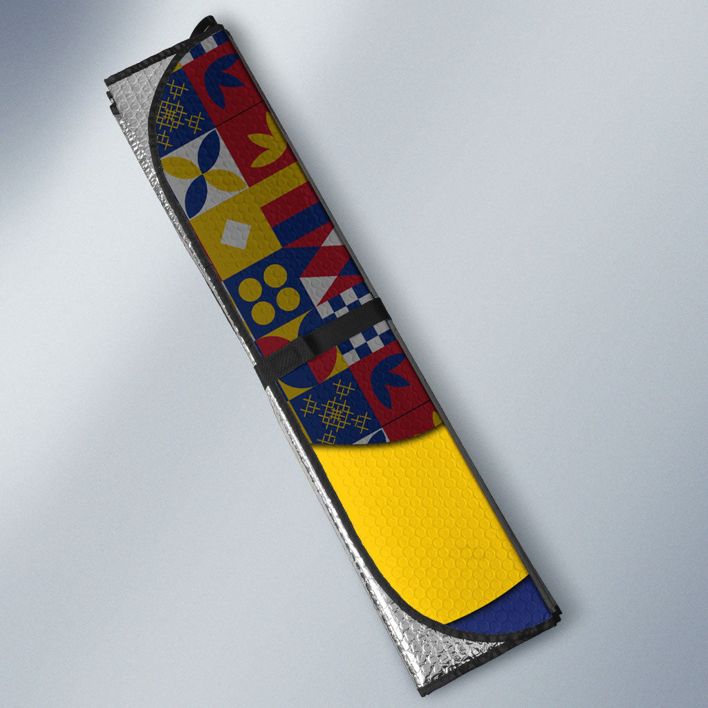 Venezuela Flag Day Patriotism Auto Sun Shade Heritage Flag Jaguar Traditional Instruments