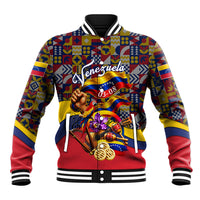 Venezuela Flag Day Patriotism Baseball Jacket Heritage Flag Jaguar Traditional Instruments