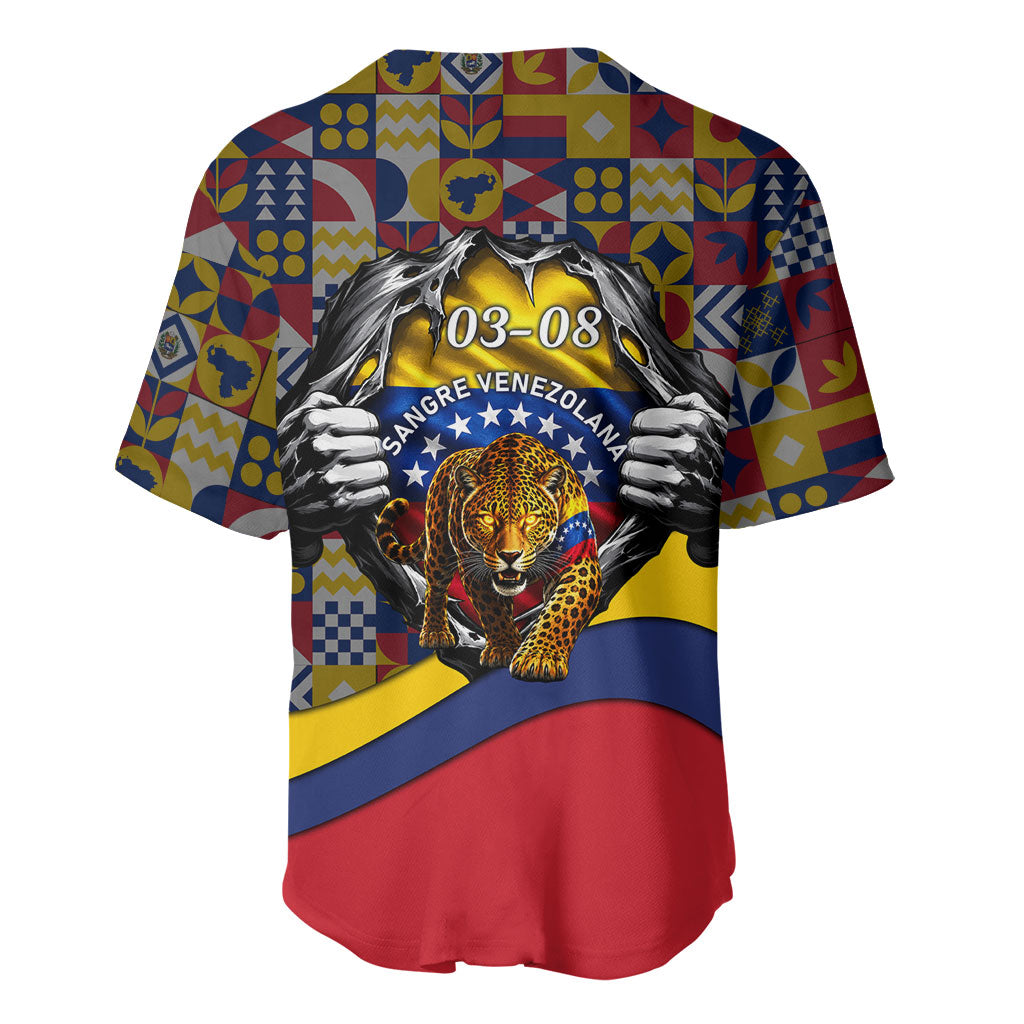 Venezuela Flag Day Patriotism Baseball Jersey Heritage Flag Jaguar Traditional Instruments