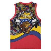 Venezuela Flag Day Patriotism Basketball Jersey Heritage Flag Jaguar Traditional Instruments