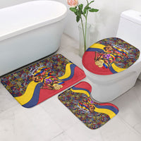Venezuela Flag Day Patriotism Bathroom Set Heritage Flag Jaguar Traditional Instruments