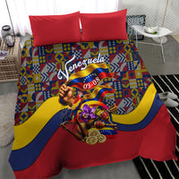 Venezuela Flag Day Patriotism Bedding Set Heritage Flag Jaguar Traditional Instruments