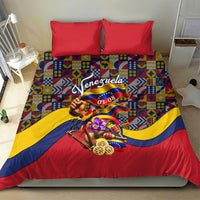 Venezuela Flag Day Patriotism Bedding Set Heritage Flag Jaguar Traditional Instruments