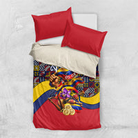 Venezuela Flag Day Patriotism Bedding Set Heritage Flag Jaguar Traditional Instruments