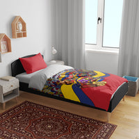 Venezuela Flag Day Patriotism Bedding Set Heritage Flag Jaguar Traditional Instruments
