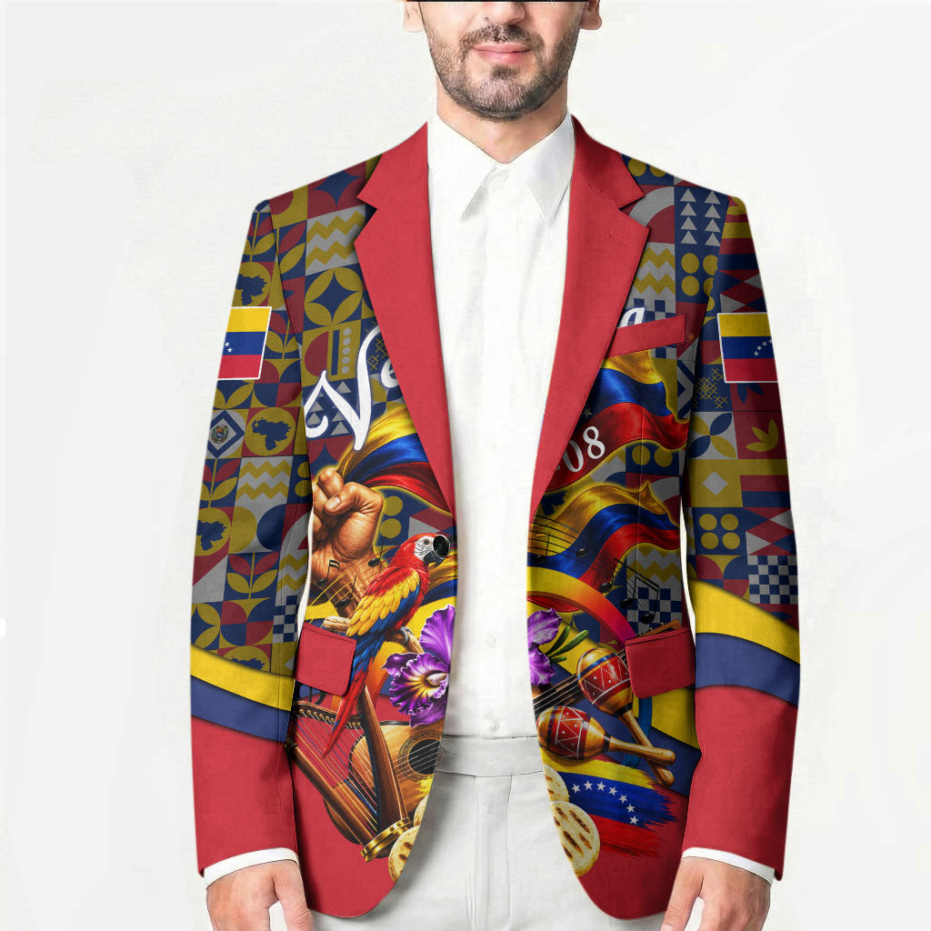Venezuela Flag Day Patriotism Blazer Heritage Flag Jaguar Traditional Instruments