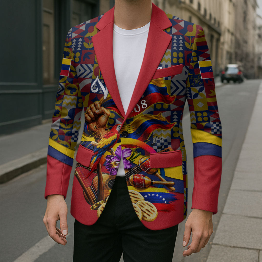 Venezuela Flag Day Patriotism Blazer Heritage Flag Jaguar Traditional Instruments