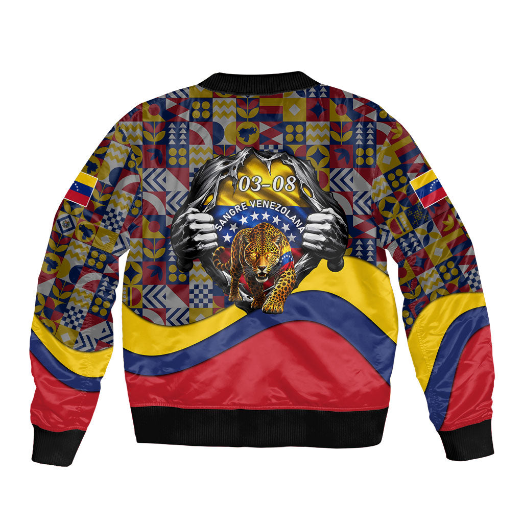 Venezuela Flag Day Patriotism Bomber Jacket Heritage Flag Jaguar Traditional Instruments