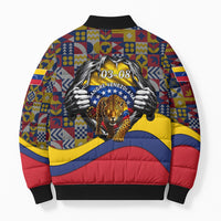 Venezuela Flag Day Patriotism Bomber Puffer Jacket Heritage Flag Jaguar Traditional Instruments