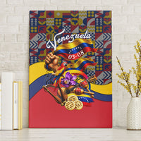 Venezuela Flag Day Patriotism Canvas Wall Art Heritage Flag Jaguar Traditional Instruments