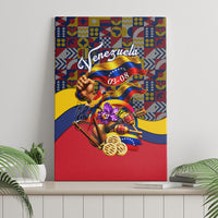 Venezuela Flag Day Patriotism Canvas Wall Art Heritage Flag Jaguar Traditional Instruments