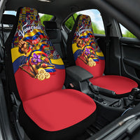 Venezuela Flag Day Patriotism Car Seat Cover Heritage Flag Jaguar Traditional Instruments