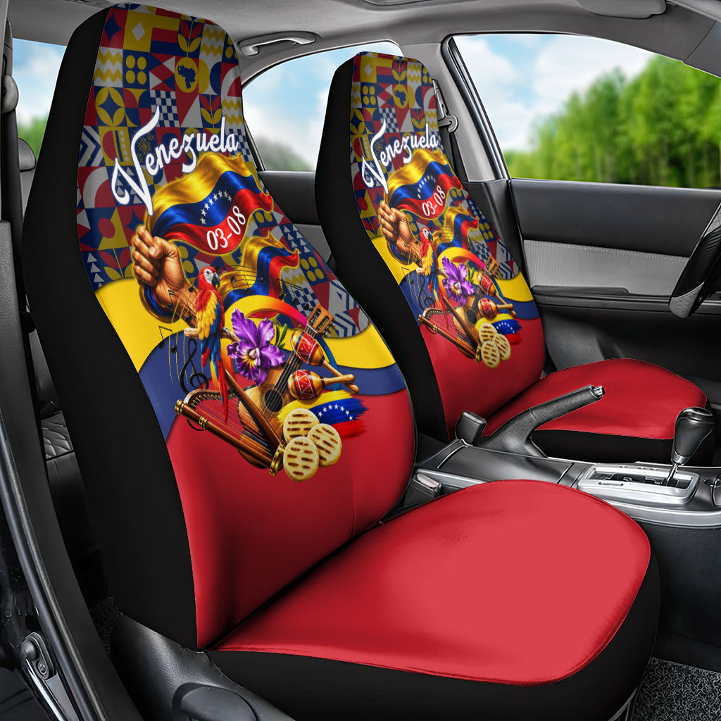 Venezuela Flag Day Patriotism Car Seat Cover Heritage Flag Jaguar Traditional Instruments