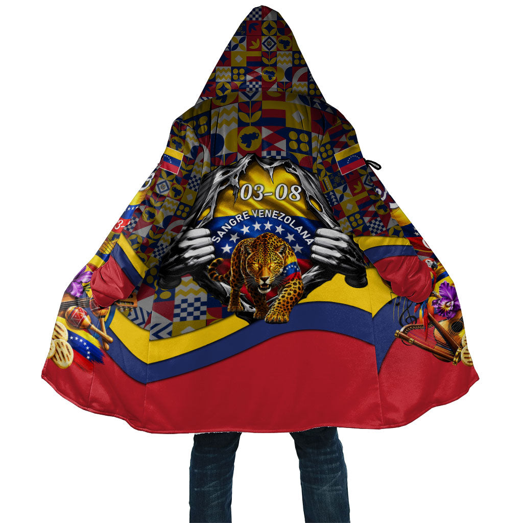 Venezuela Flag Day Patriotism Cloak Heritage Flag Jaguar Traditional Instruments