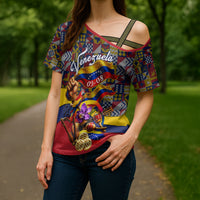 Venezuela Flag Day Patriotism Cross Shoulder Shirt Heritage Flag Jaguar Traditional Instruments