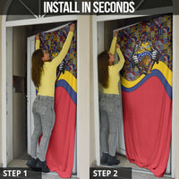 Venezuela Flag Day Patriotism Door Cover Heritage Flag Jaguar Traditional Instruments