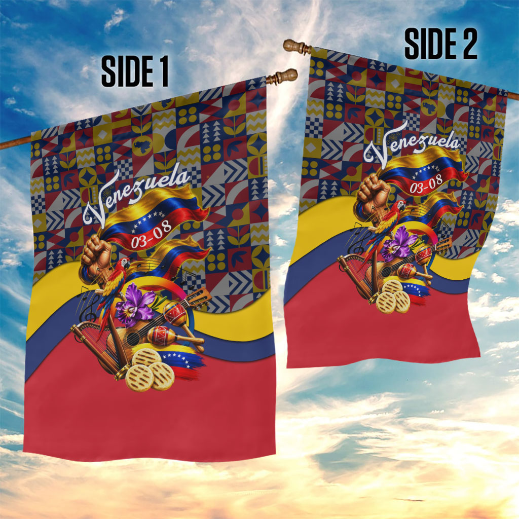 Venezuela Flag Day Patriotism Garden Flag Heritage Flag Jaguar Traditional Instruments