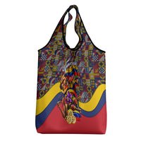 Venezuela Flag Day Patriotism Grocery Bag Heritage Flag Jaguar Traditional Instruments