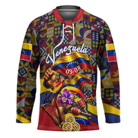 Venezuela Flag Day Patriotism Hockey Jersey Heritage Flag Jaguar Traditional Instruments