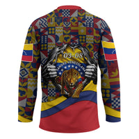 Venezuela Flag Day Patriotism Hockey Jersey Heritage Flag Jaguar Traditional Instruments