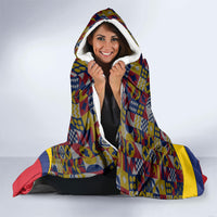 Venezuela Flag Day Patriotism Hooded Blanket Heritage Flag Jaguar Traditional Instruments